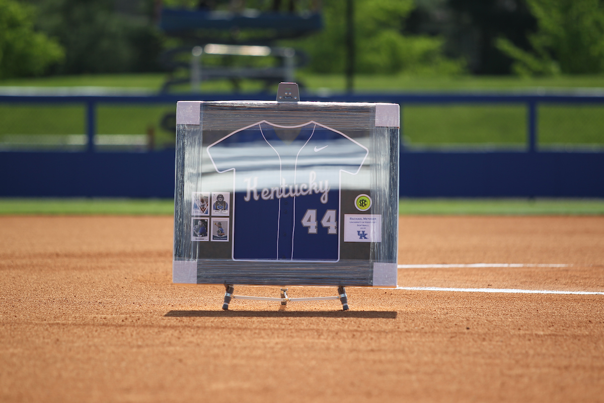 Rachel Metzger.

The University of Kentucky softball team during Game 1 against South Carolina for Senior Day on Sunday, May 6th, 2018 at John Cropp Stadium in Lexington, Ky.

Photo by Quinn Foster I UK Athletics
