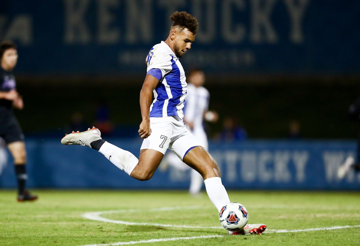 JJ WILLIAMS.

Men's soccer beats Portland, 4-0.


Photo by Elliott Hess | UK Athletics