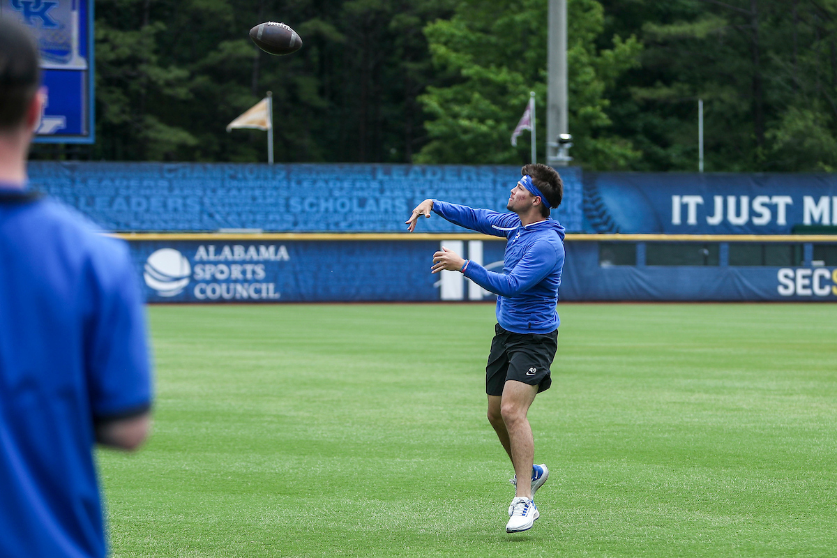 Austin Strickland.

Kentucky Baseball Practice at the 2022 SEC Tournament.

Photo by Sarah Caputi | UK Athletics