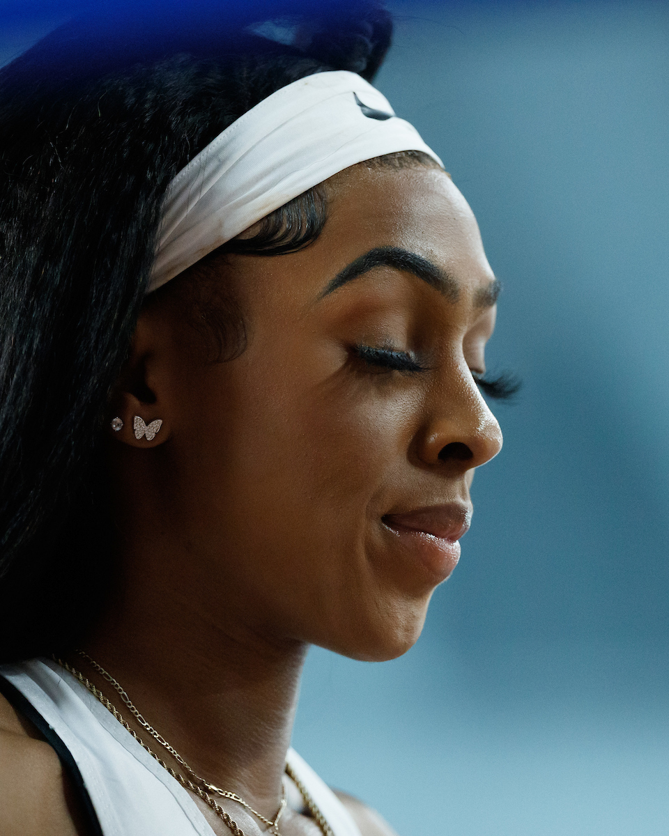 Alexis Holmes.

Day 1 of NCAA Track and Field Championship.

Photo by Elliott Hess | UK Athletics