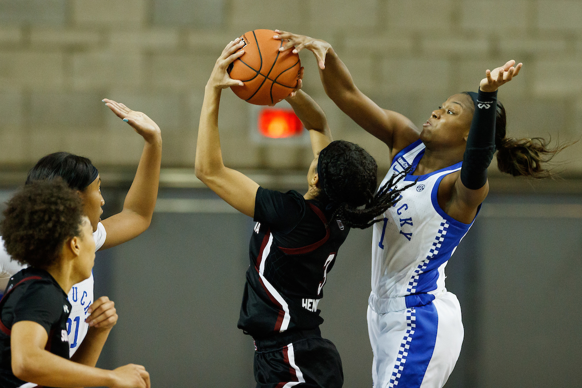 Robyn Benton.

Kentucky falls to South Carolina 75-70.

Photo by Elliott Hess | UK Athletics
