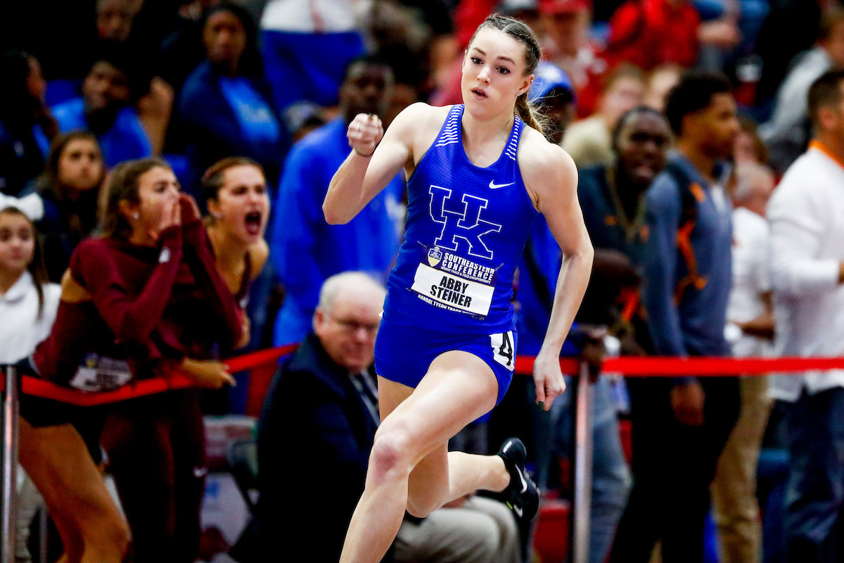 Abby Steiner.

Day two of the 2019 SEC Indoor Track and Field Championships.

Photo by Chet White | UK Athletics