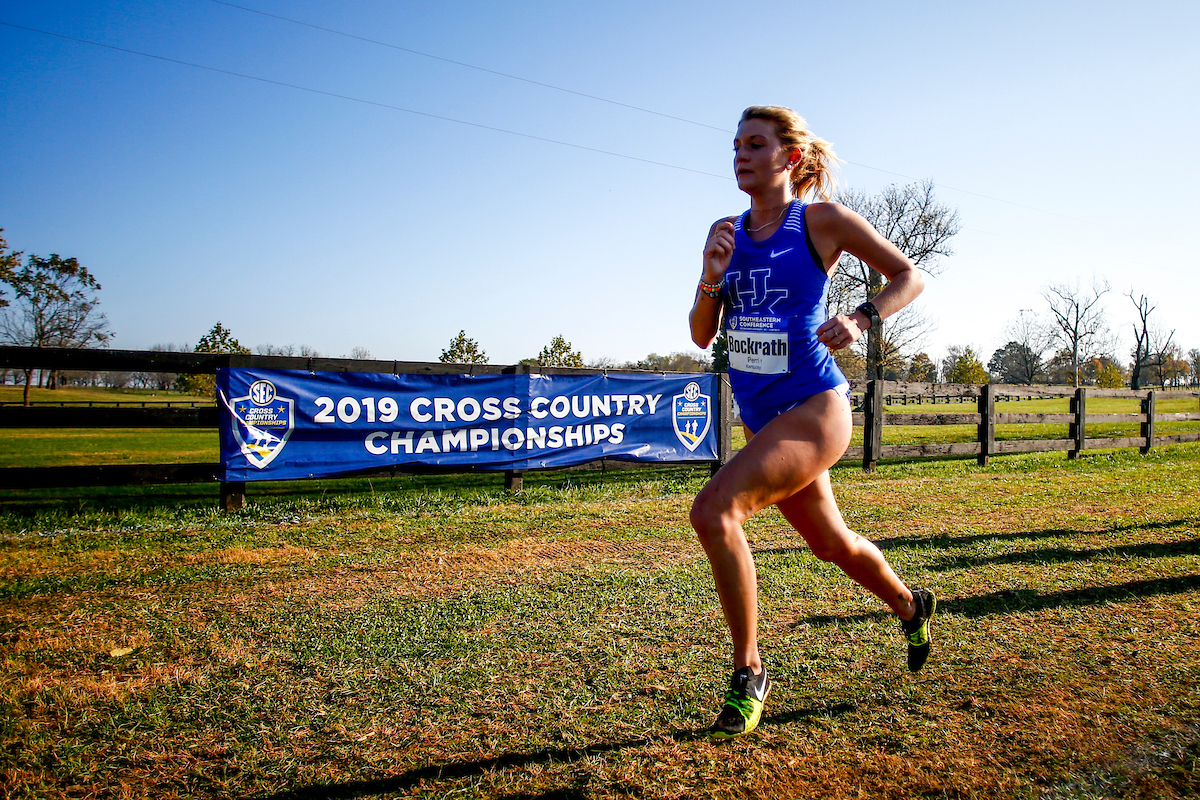 Perri Bockrath. 

2019 SEC Cross Country Championships. 

Photo by Eddie Justice | UK Athletics