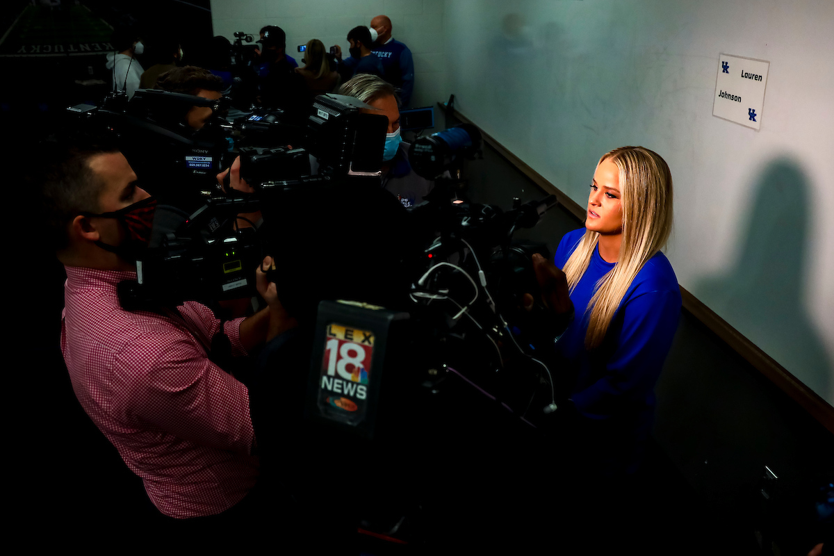 Lauren Johnson.

Kentucky Softball and Baseball media day

Photo by Eddie Justice | UK Athletics