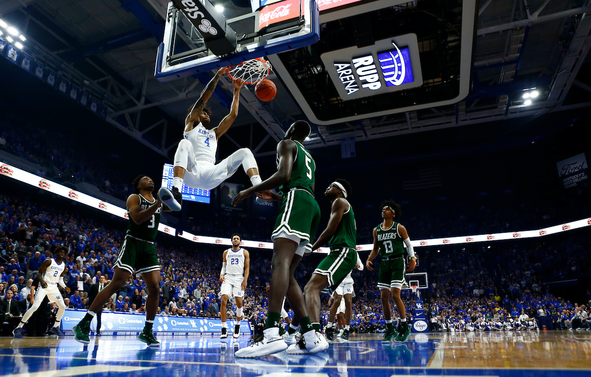 Nick Richards. 

Kentucky beat UAB  69-58.

Photo By Barry Westerman | UK Athletics