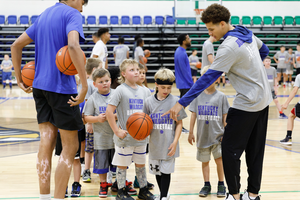 Kellan Grady.

Men’s basketball camp at North Laurel High School in London, Kentucky.

Photo by Elliott Hess | UK Athletics