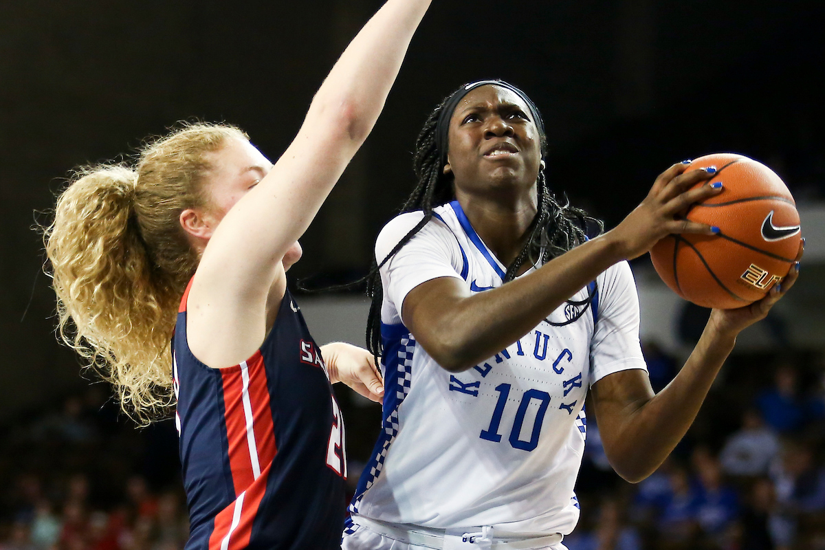 Rhyne Howard.

Kentucky beats Samford 79-49.

Photo by Hannah Phillips | UK Athletics
