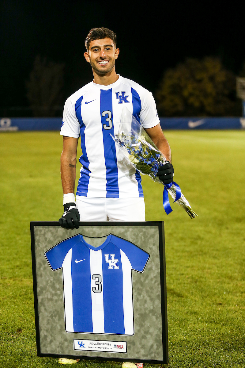 Lucca Rodrigues.

Kentucky MSOC Recognizes 14 Seniors.

Photo by Grace Bradley | UK Athletics