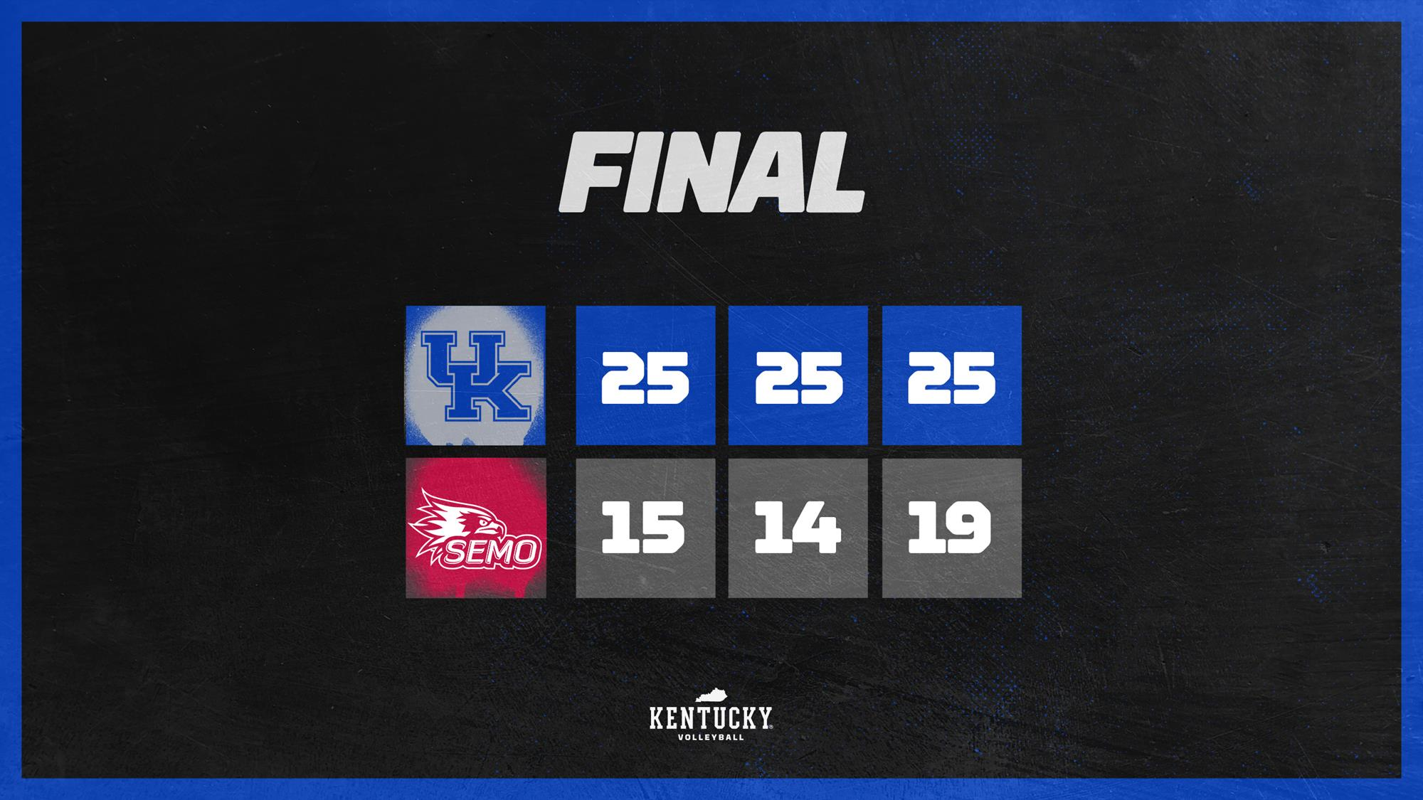 Skinner and Stumler Outhit SEMO as No. 7 Kentucky Advances
