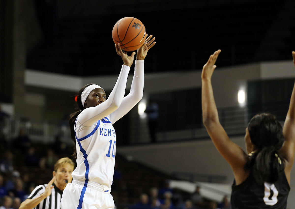 Rhyne Howard

UK Women's Basketball beats Alabama State on Wednesday, November 7, 2018 .

Photo by Britney Howard | UK Athletics