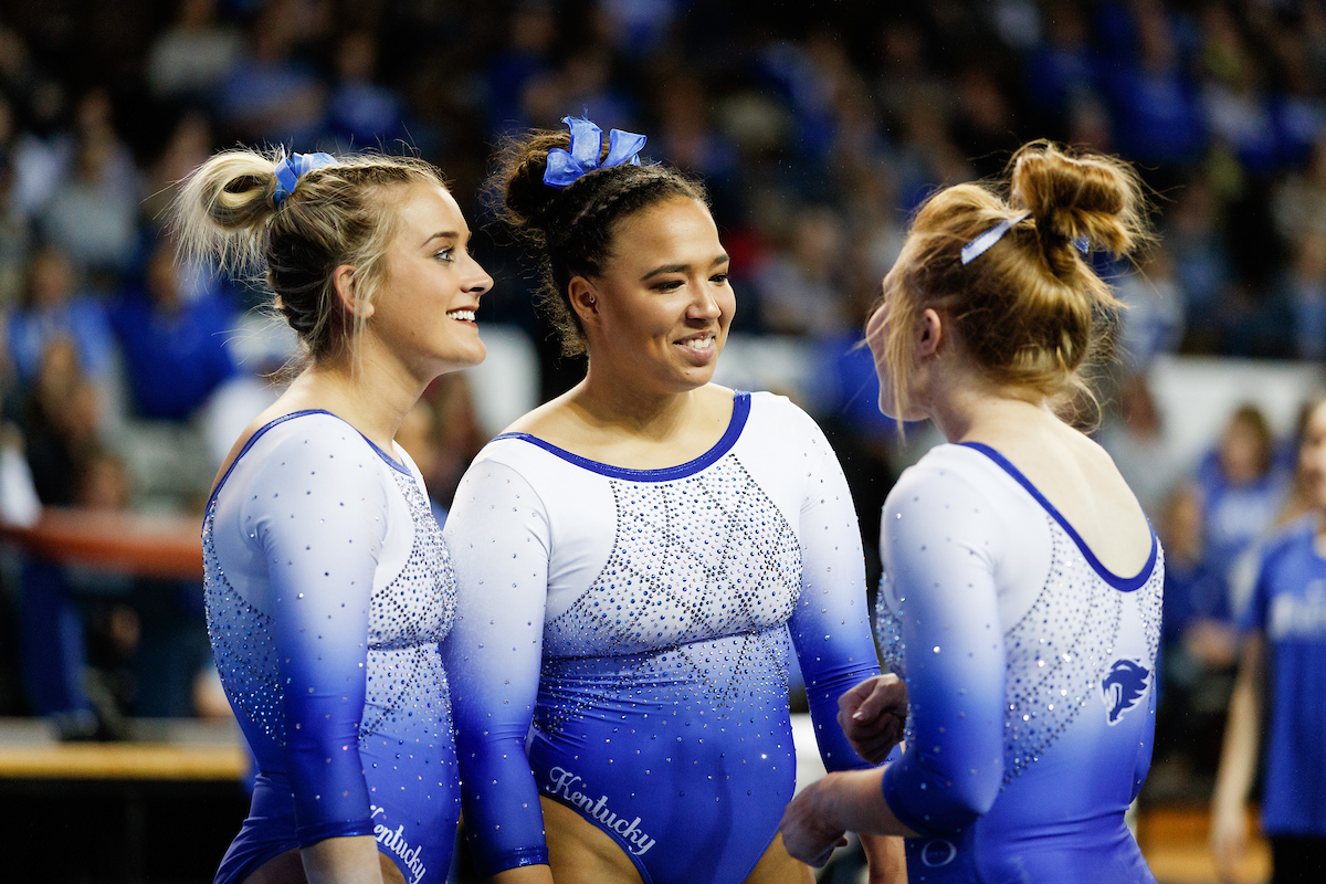 ALEX HYLAND. DANAEA DAVIS.


The University of Kentucky gymnastics team beats LSU, 197.150 - 196.025.

Photo by Elliott Hess | UK Athletics