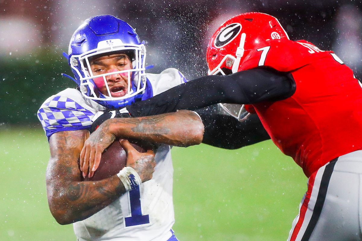 Lynn Bowden.

Kentucky falls to Georgia 21-0.

Photo by Chet White | UK Athletics