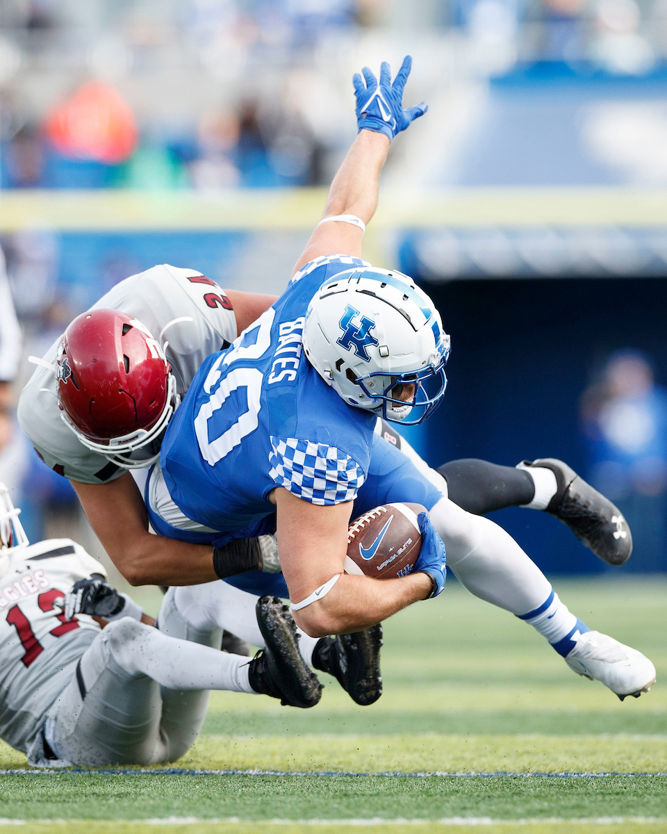 Brenden Bates.

Kentucky beat New Mexico State 56-16.

Photo by Elliott Hess | UK Athletics