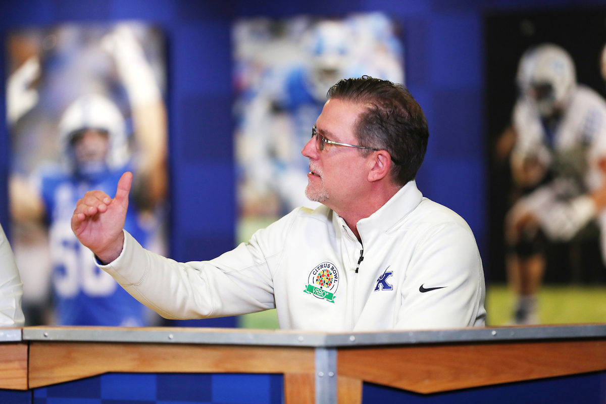 Coach Gran

Football National Signing Day. 

Photo by Britney Howard  | UK Athletics