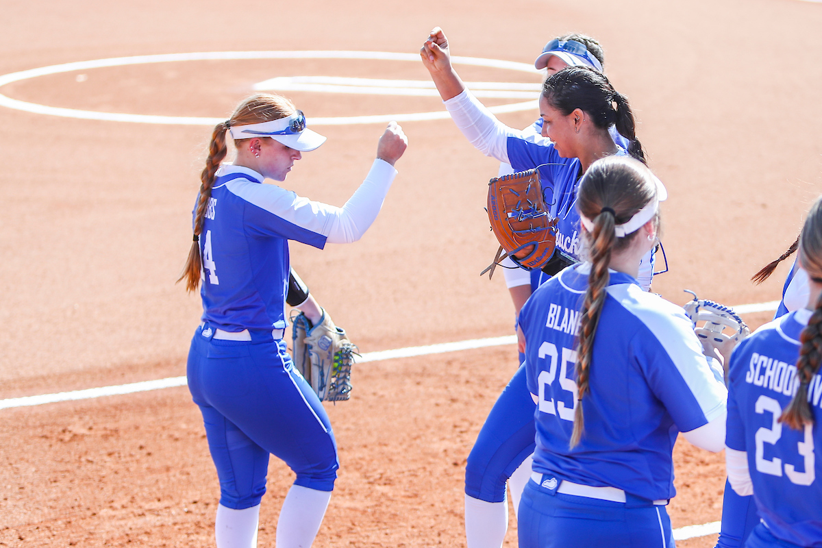 Jaci Babbs and Kennedy Sullivan.

Kentucky defeats Ohio 16-8.

Photo by Sarah Caputi | UK Athletics
