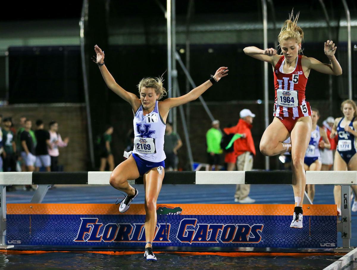 during the Pepsi Florida Relays at James G. Pressly Stadium on Friday, March 29, 2019 in Gainesville, Fla. (Photo by Matt Stamey)
