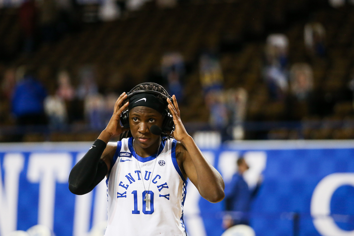 Rhyne Howard.

Kentucky beats Arkansas 75-64.

Photo by Hannah Phillips | UK Athletics