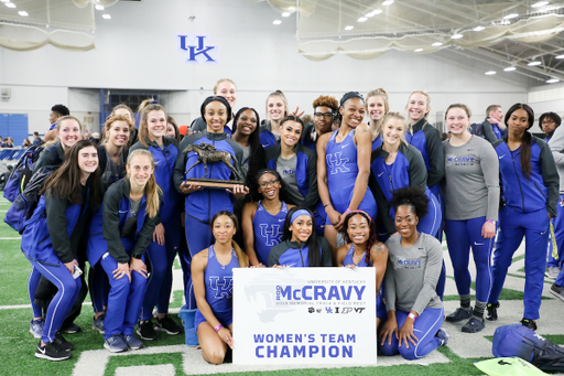 Team.

The University of Kentucky track and field team hosts the Rod McCravey Memorial Meet on Friday, February 3, 2018.

Photo by Elliott Hess | UK Athletics