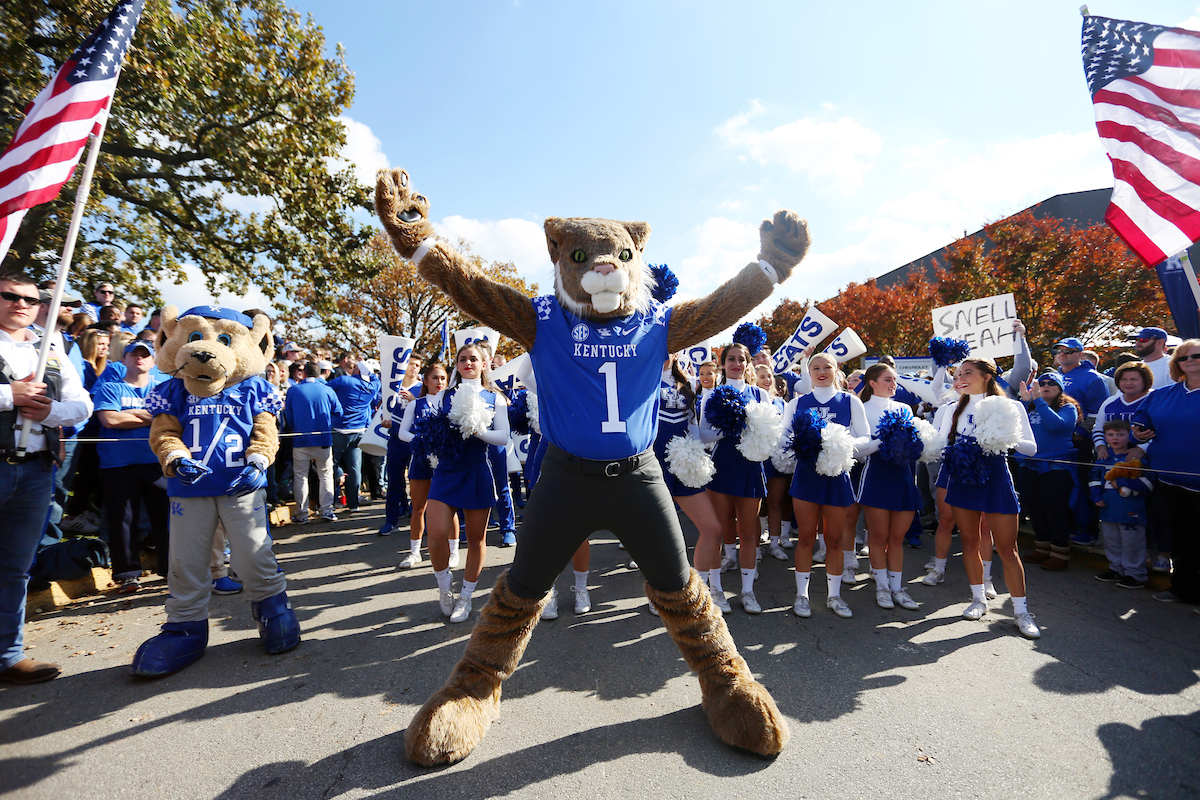 Wildcat, MascotGeorgia beats UK 34-17.Photo by Britney Howard | UK Athletics