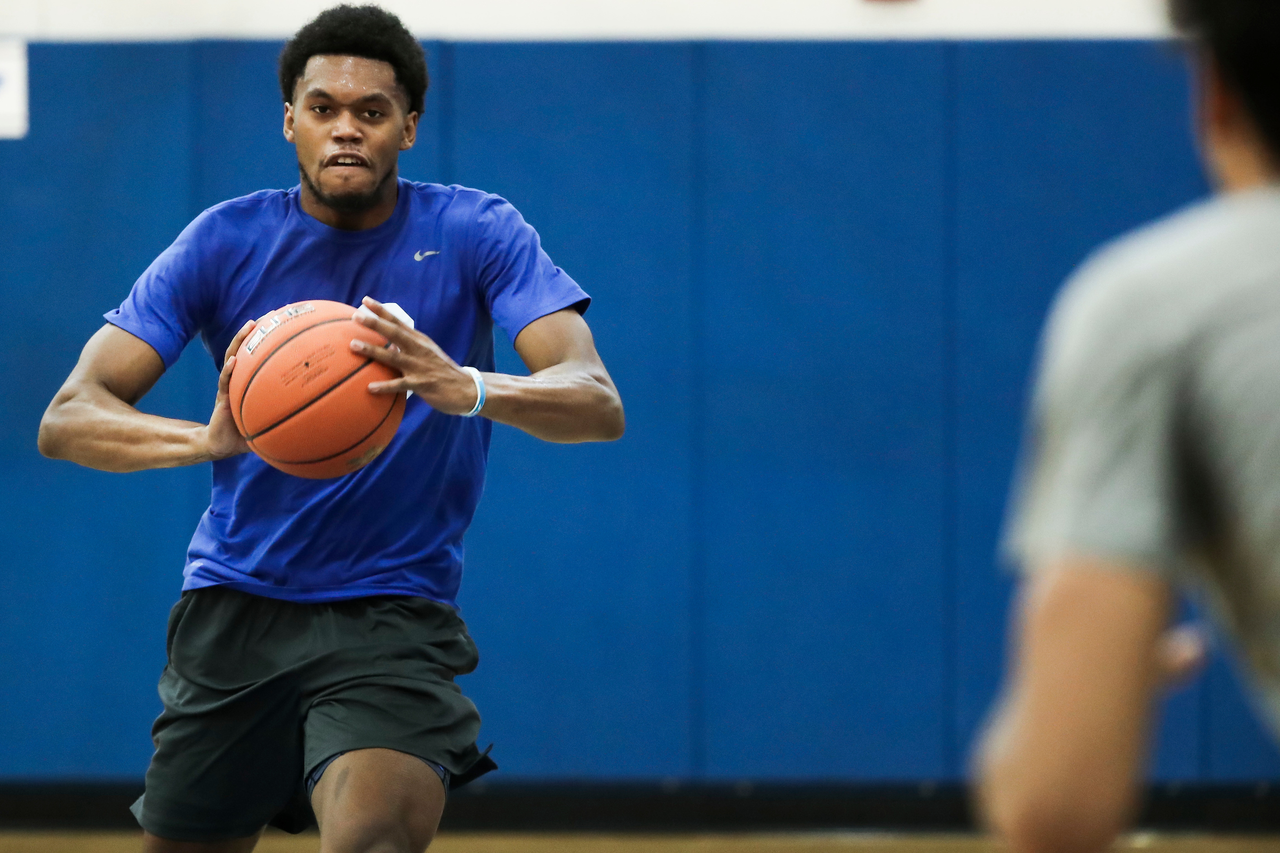 Keion Brooks Jr.

Summer practice.

Photo by Chet White | UK Athletics