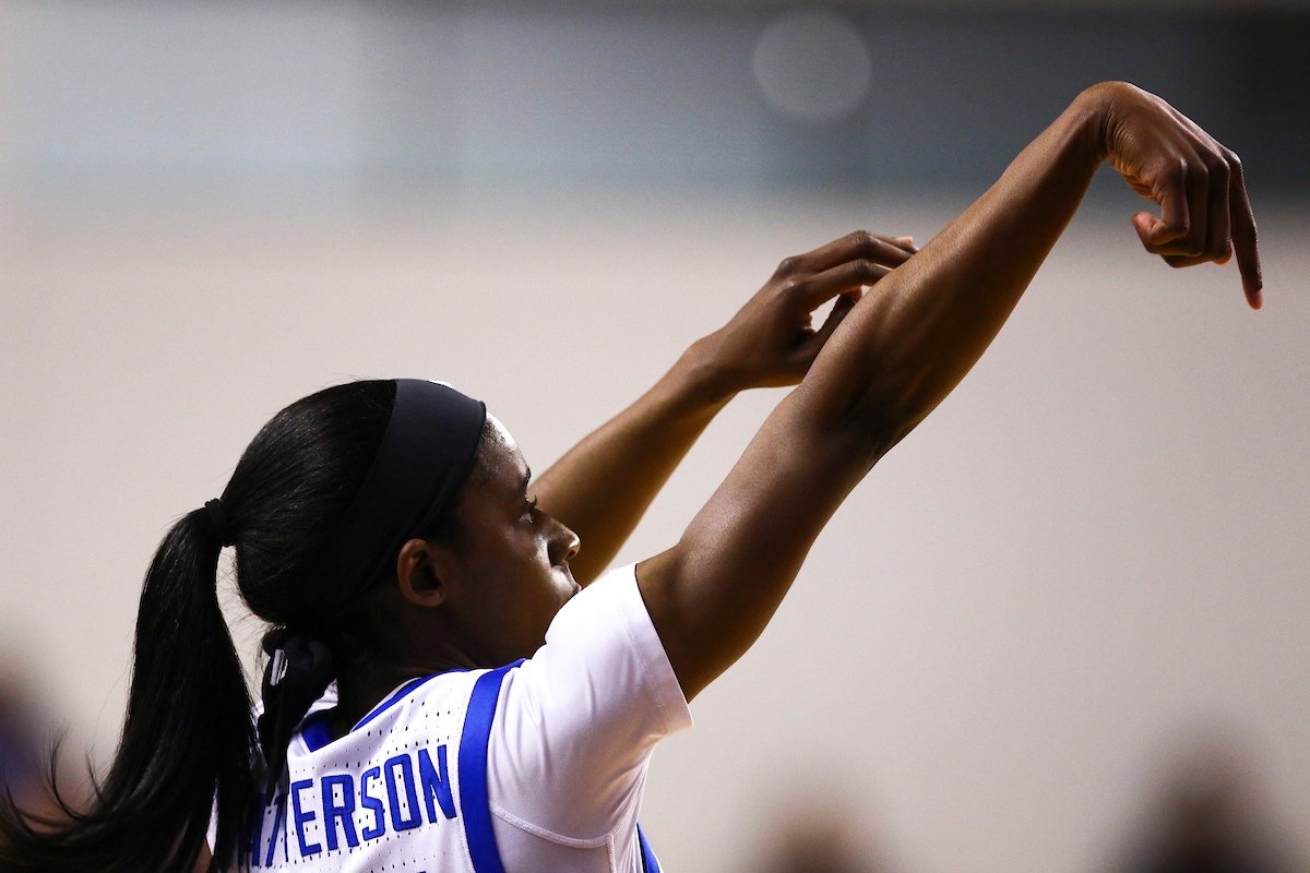 Chasity Patterson.

Kentucky beat Alabama 66-62.

Photo by Grace Bradley | UK Athletics