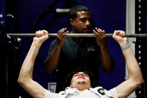 Lance Ware. Robert Harris.

The Kentucky men's basketball team participating in its summer strength and conditioning program.

Photo by Chet White | UK Athletics