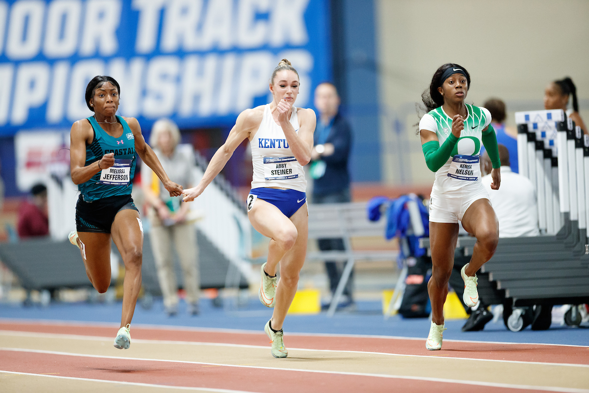 Abby Steiner.

Day 1 of NCAA Track and Field Championship.

Photo by Elliott Hess | UK Athletics