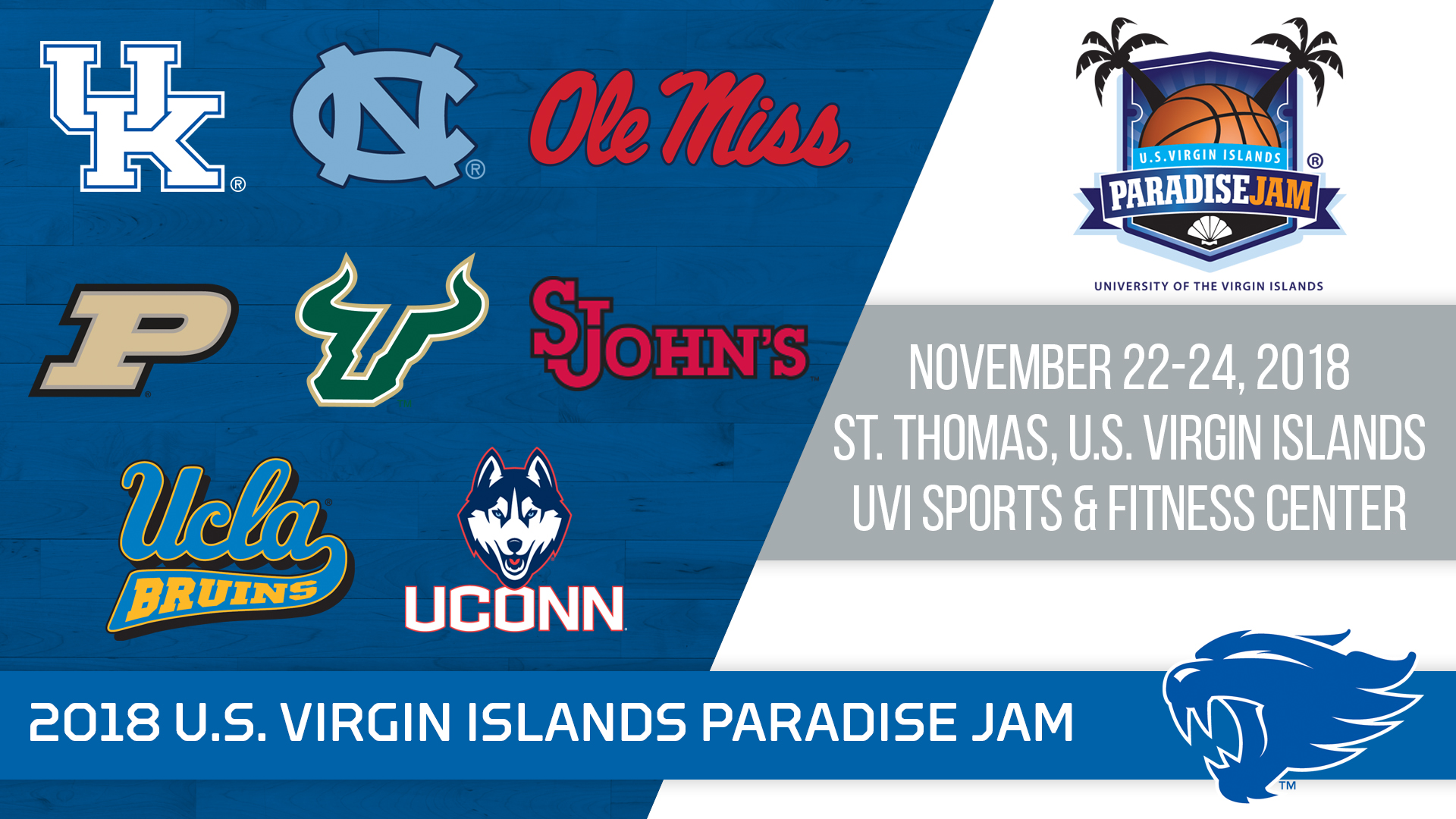 Kentucky to Play in 2018 U.S. Virgin Islands Paradise Jam