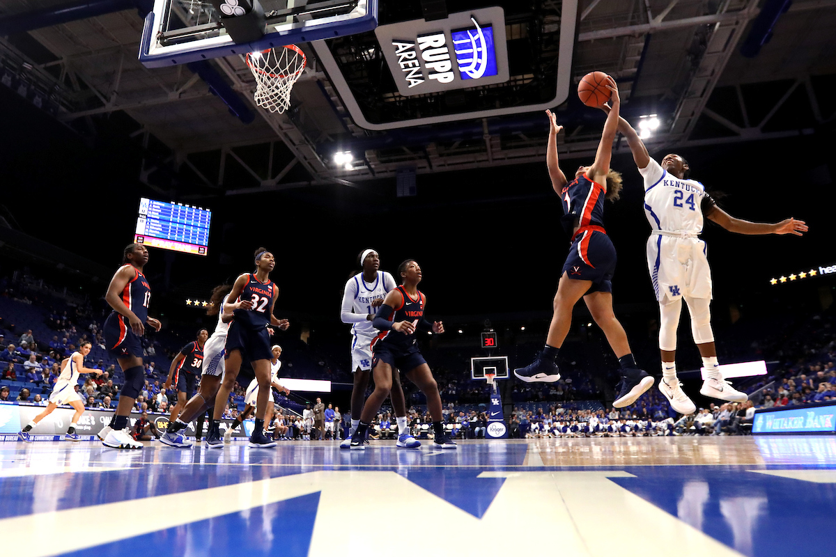 Taylor Murray.

Women's basketball beats Virginia 63-51 at Rupp Arena on Thursday, November 15th, 2018.

Photo by Quinn Foster.