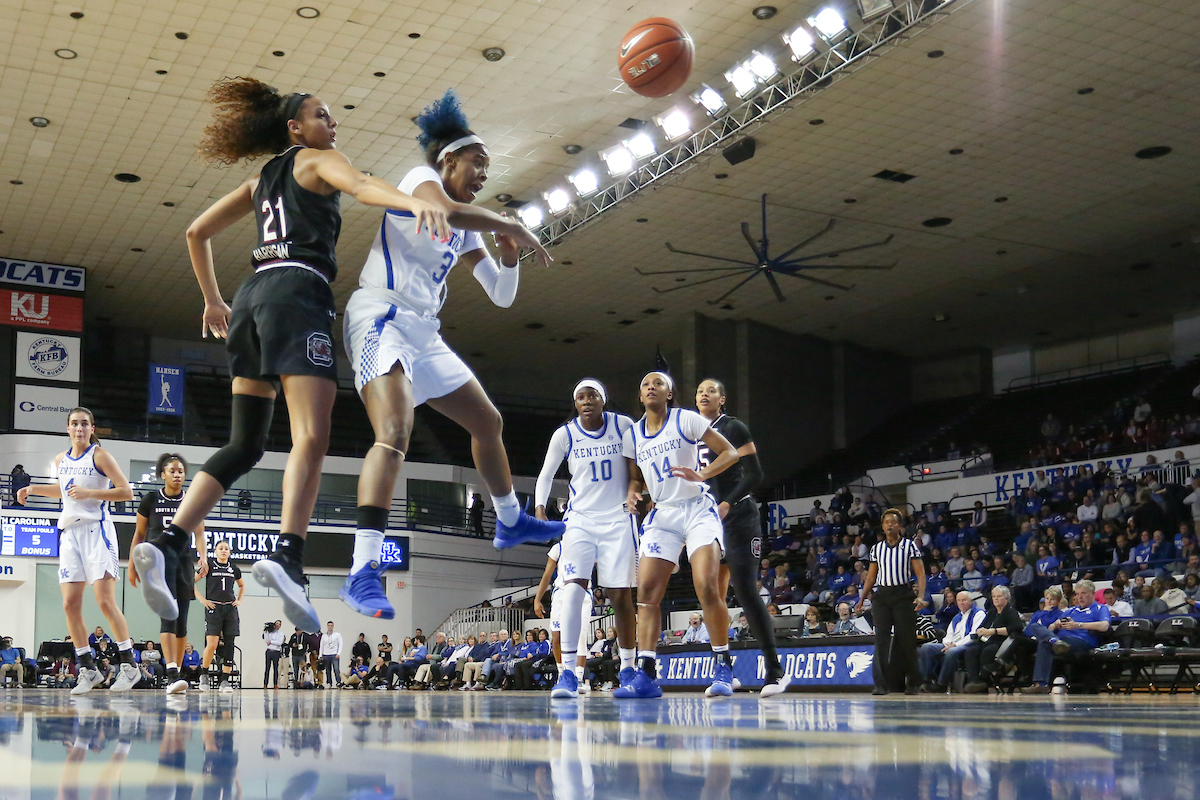 KeKe McKinney. 

The UK women's basketball team falls to South Carolina.

Photo by Eddie Justice | UK Athletics