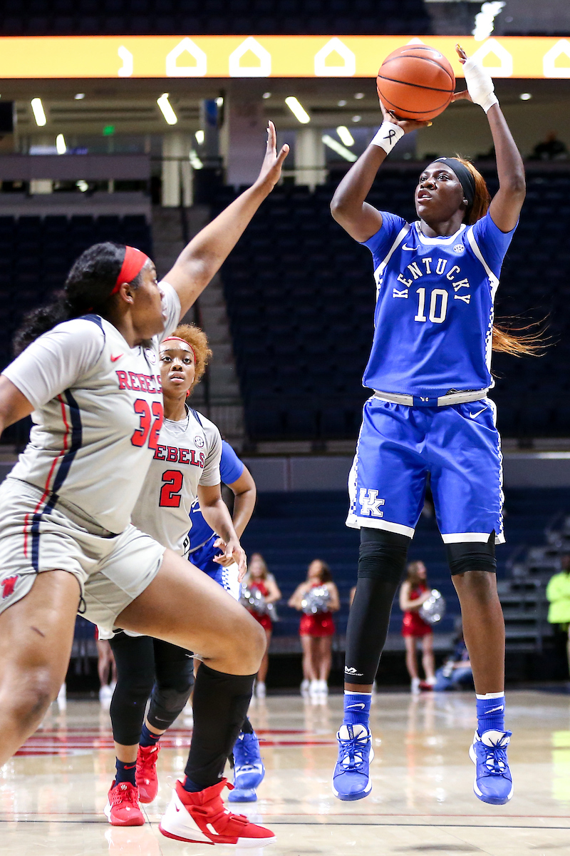 Rhyne Howard. 

Kentucky beat Ole Miss 94-52.

Photo by Eddie Justice | UK Athletics
