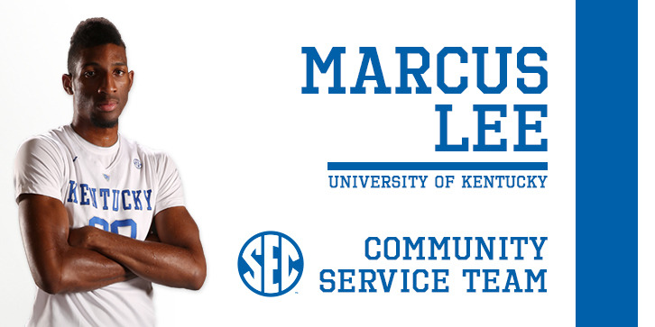 Marcus Lee Named to SEC Community Service Team