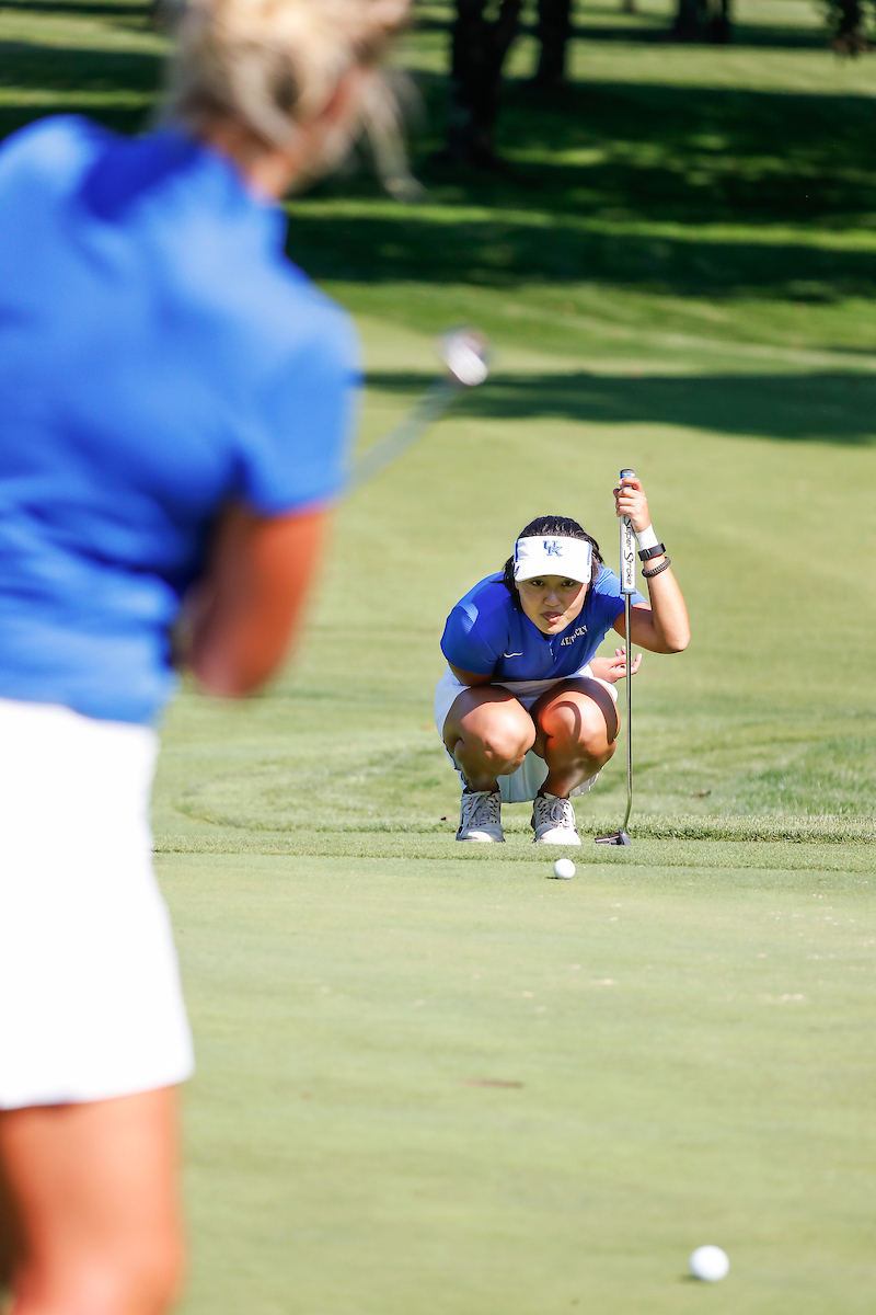 Josephine Chang.

Women's golf practice.

Photo by Chet White | UK Athletics