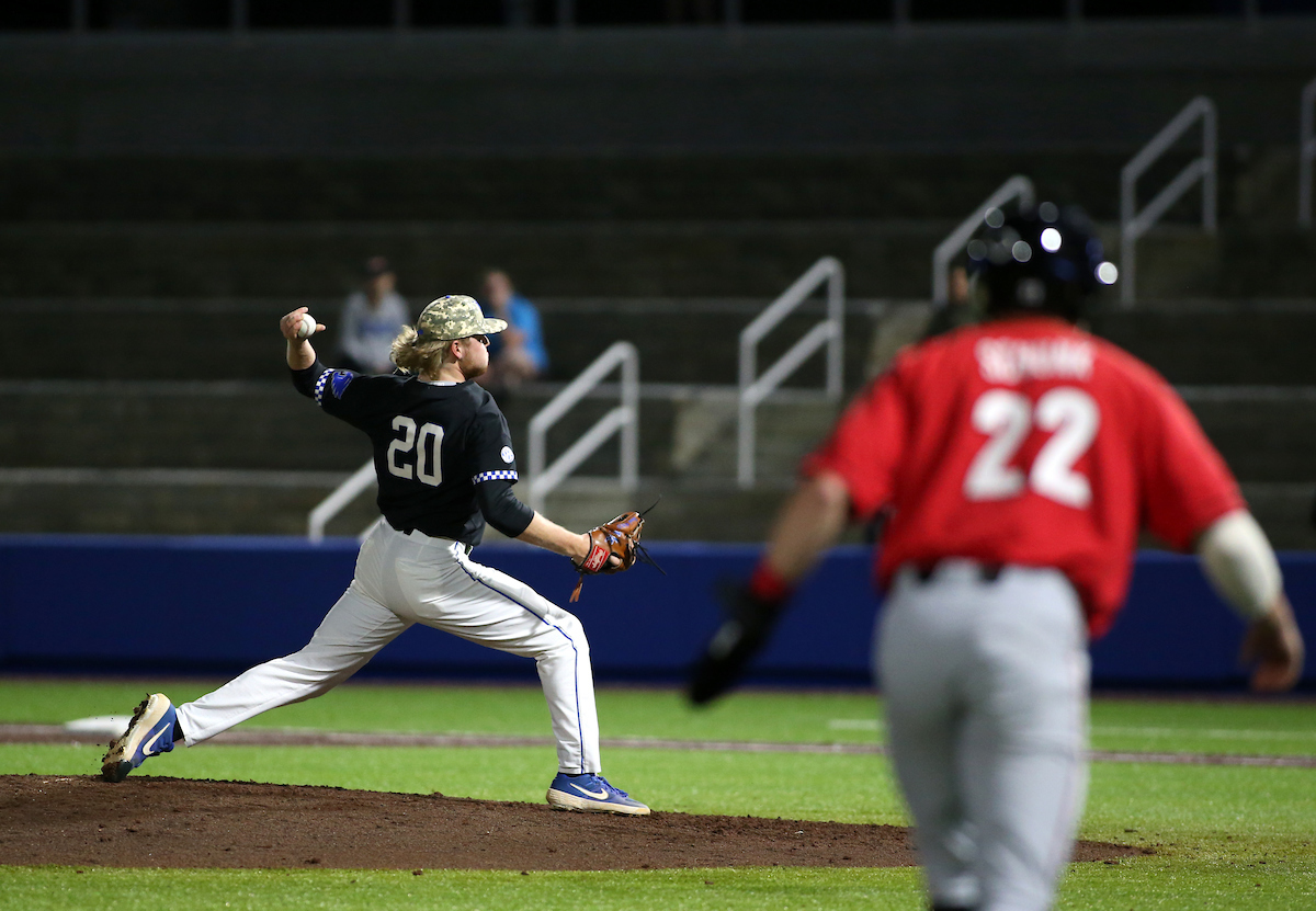 Braxton Cottongame. 

UK falls to Georgia 7-3.


Photo By Barry Westerman | UK Athletics