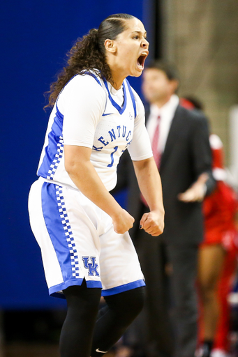 Sabrina Haines. 

Kentucky beats Austin Peay 81-52. 

Photo by Eddie Justice | UK Athletics