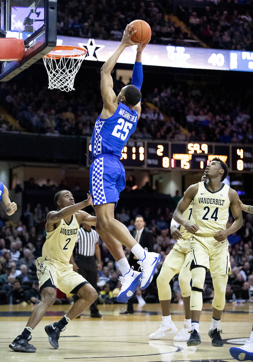 PJ Washington.

Kentucky beat Vanderbilt 87-52 on Tuesday, January 29, 2019, at Memorial Gym in Nashville, TN.

Photo by Chet White| UK Athletics