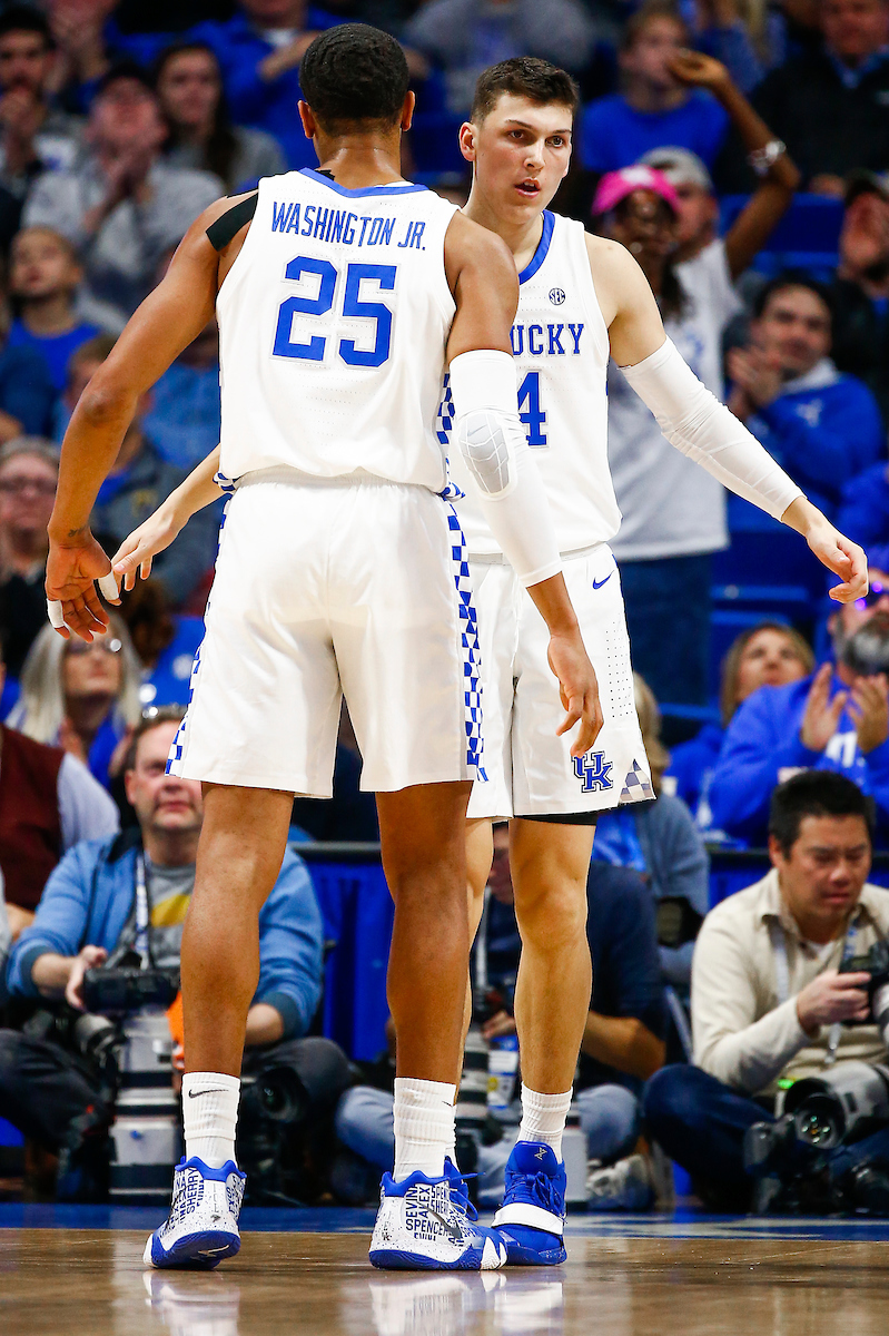 Tyler Herro. PJ Washington.

Men's basketball beats North Dakota 96-58.

Photo by Chet White | UK Athletics