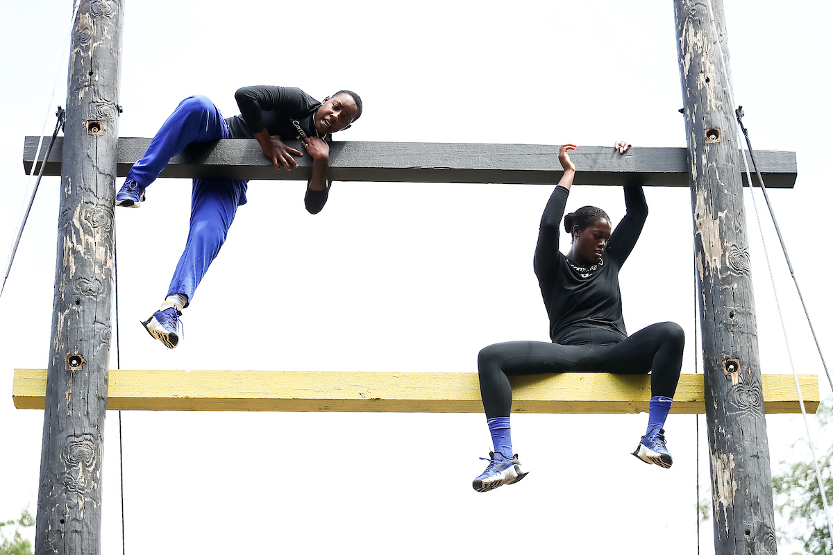 Dreuna Edwards. Olivia Owens.

Kentucky Women’s Basketball team bonding trip to Fort Campbell.

Photo by Eddie Justice | UK Athletics