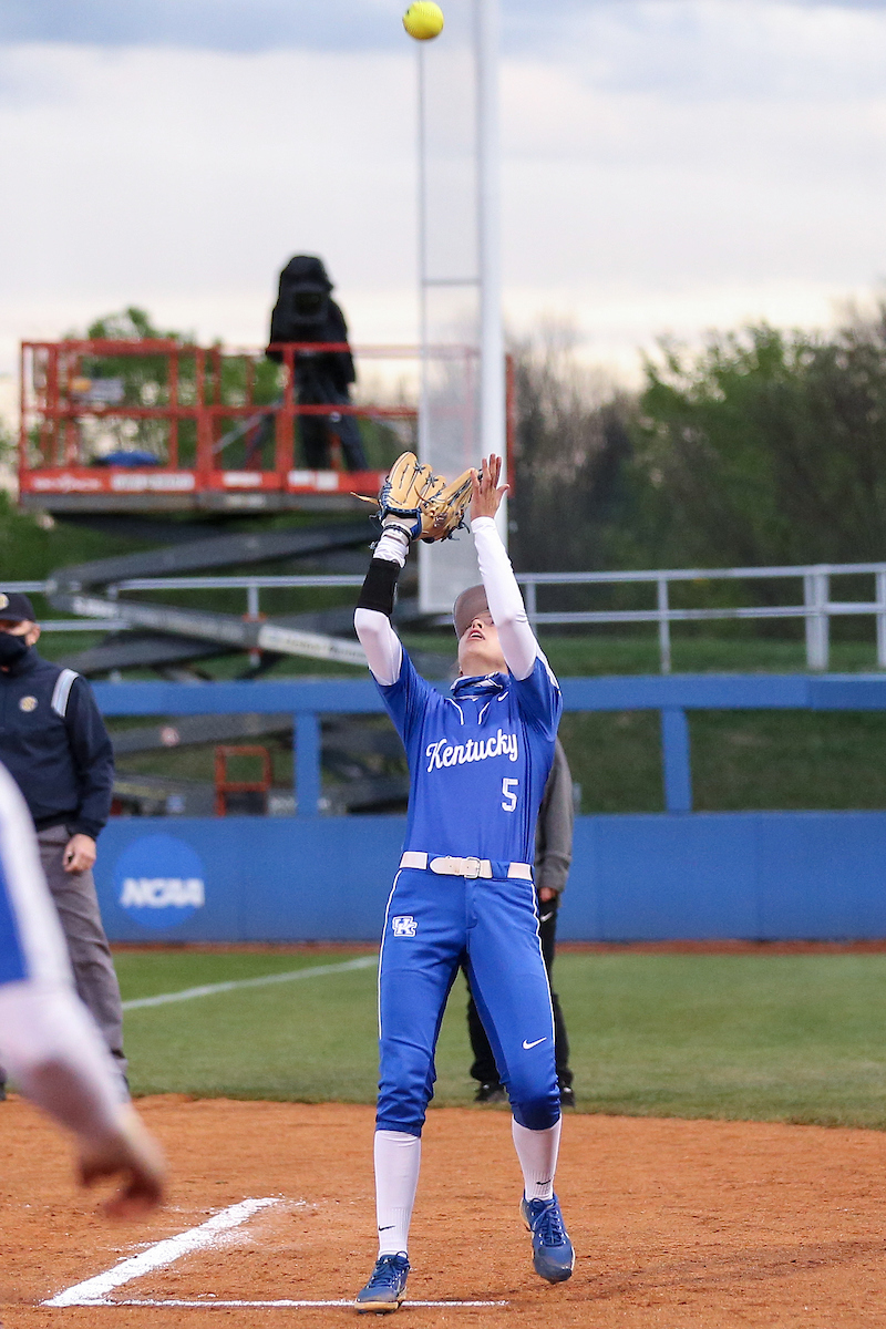Tatum Spangler.

Kentucky loses to Georgia 8 - 9.

Photo by Sarah Caputi | UK Athletics