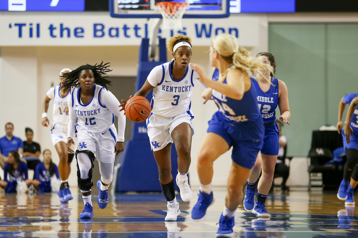 KeKe McKinney

Women's Basketball beat MTSU on Saturday, December 15, 2018. 

Photo by Hannah Phillips  | UK Athletics