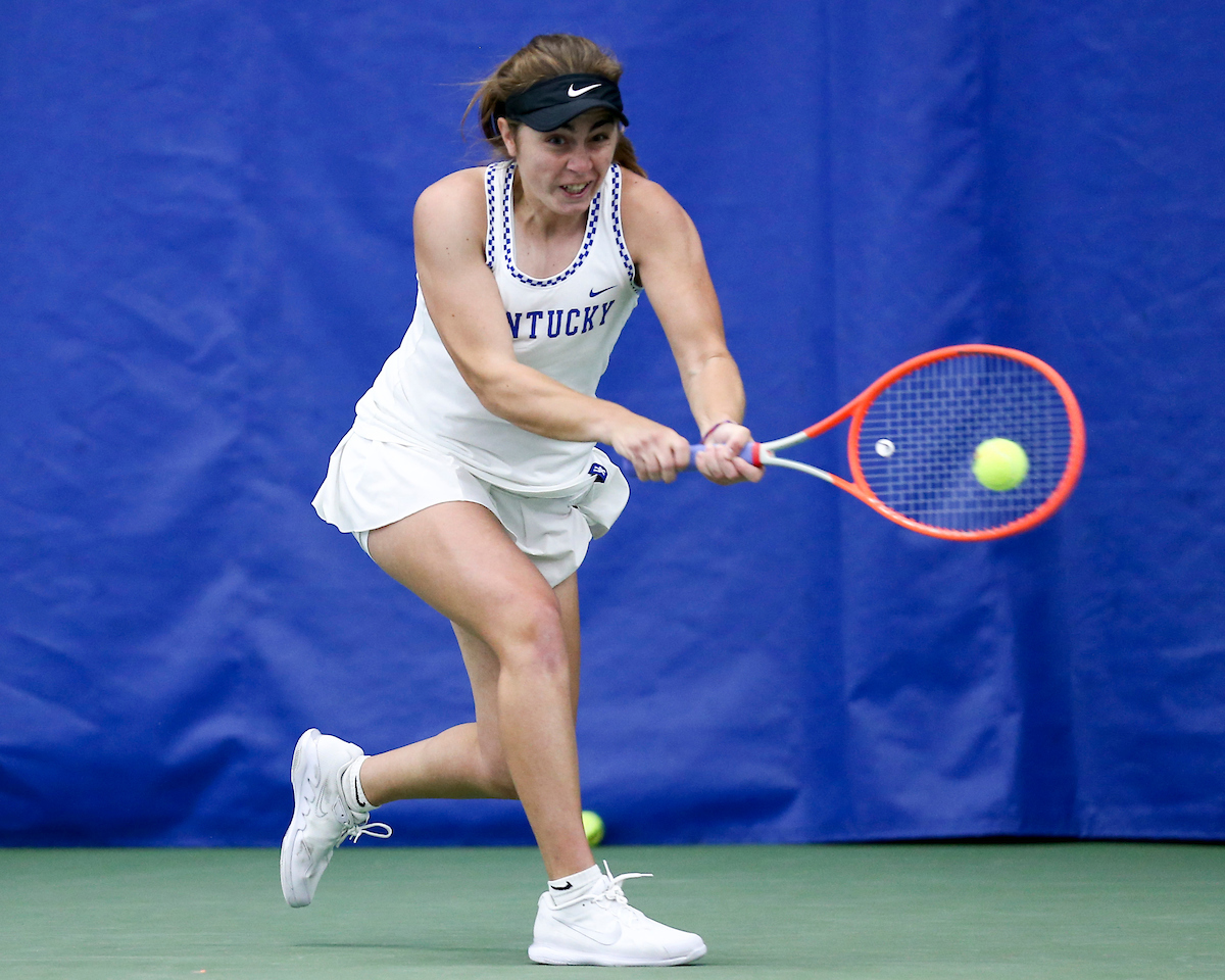 Florencia Urrutia.

Kentucky loses to Vanderbilt 6-1.

Photo by Grace Bradley | UK Athletics