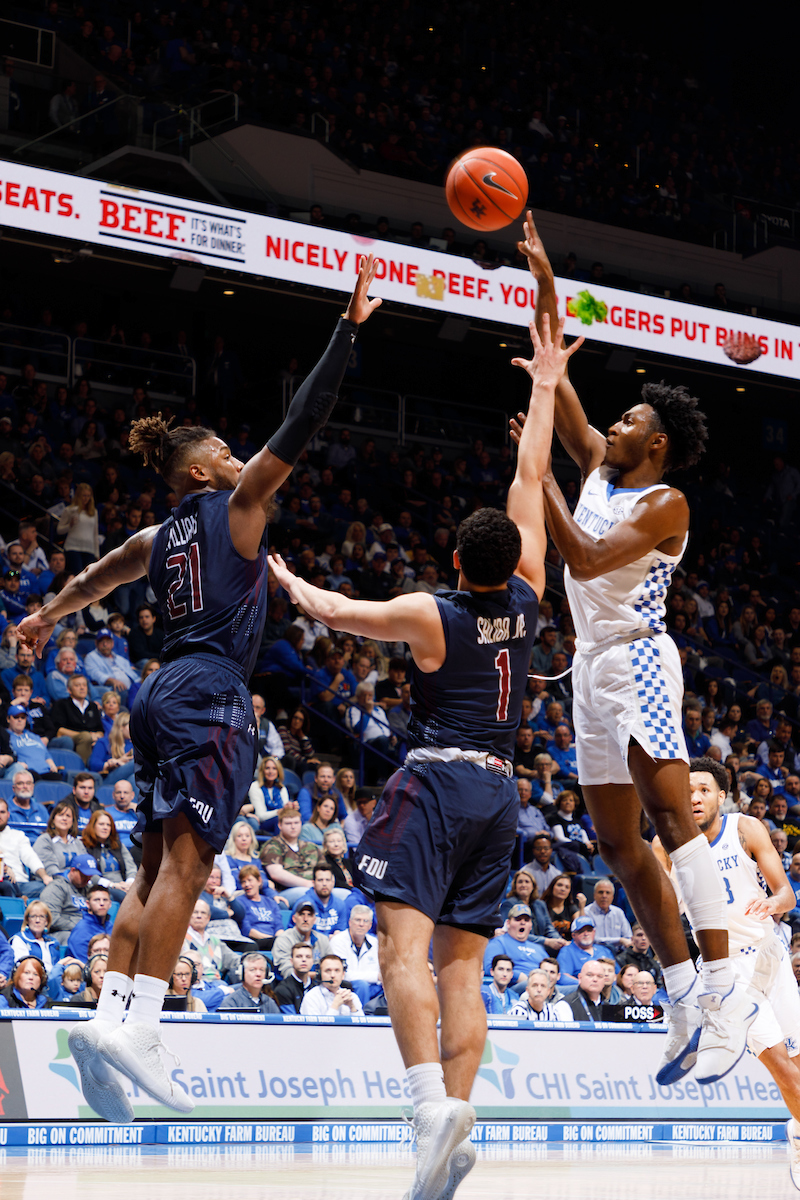 Immanuel Quickley.

Kentucky beat Fairleigh Dickinson 83-52.


Photo by Elliott Hess | UK Athletics
