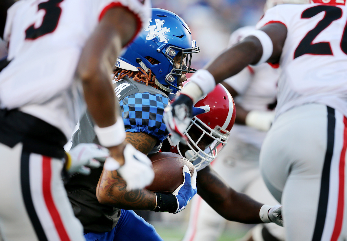 Lynn Bowden

Georgia beats UK 34-17.

Photo by Britney Howard | UK Athletics