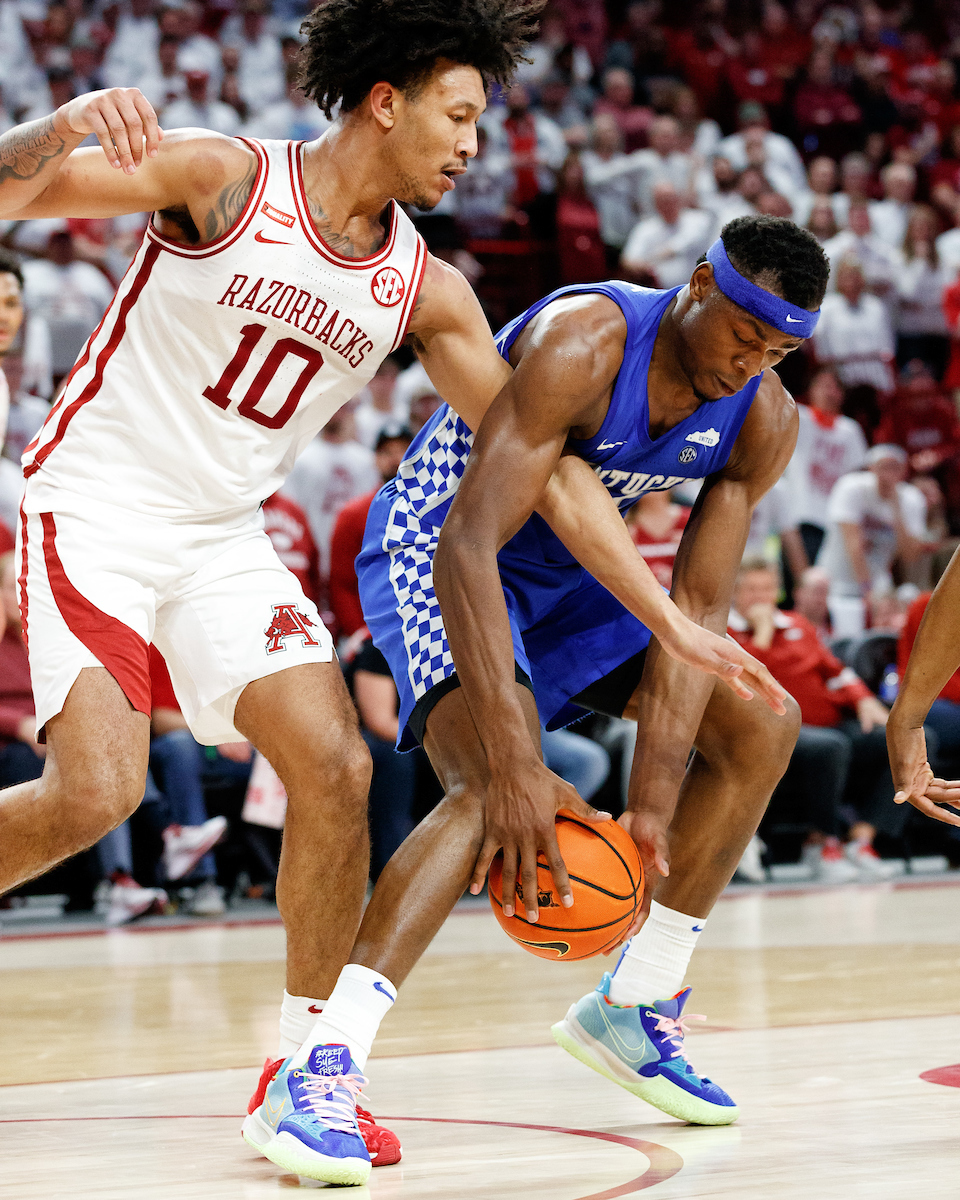 Oscar Tshiebwe.

Kentucky falls to Arkansas, 75-73.

Photo by Elliott Hess | UK Athletics
