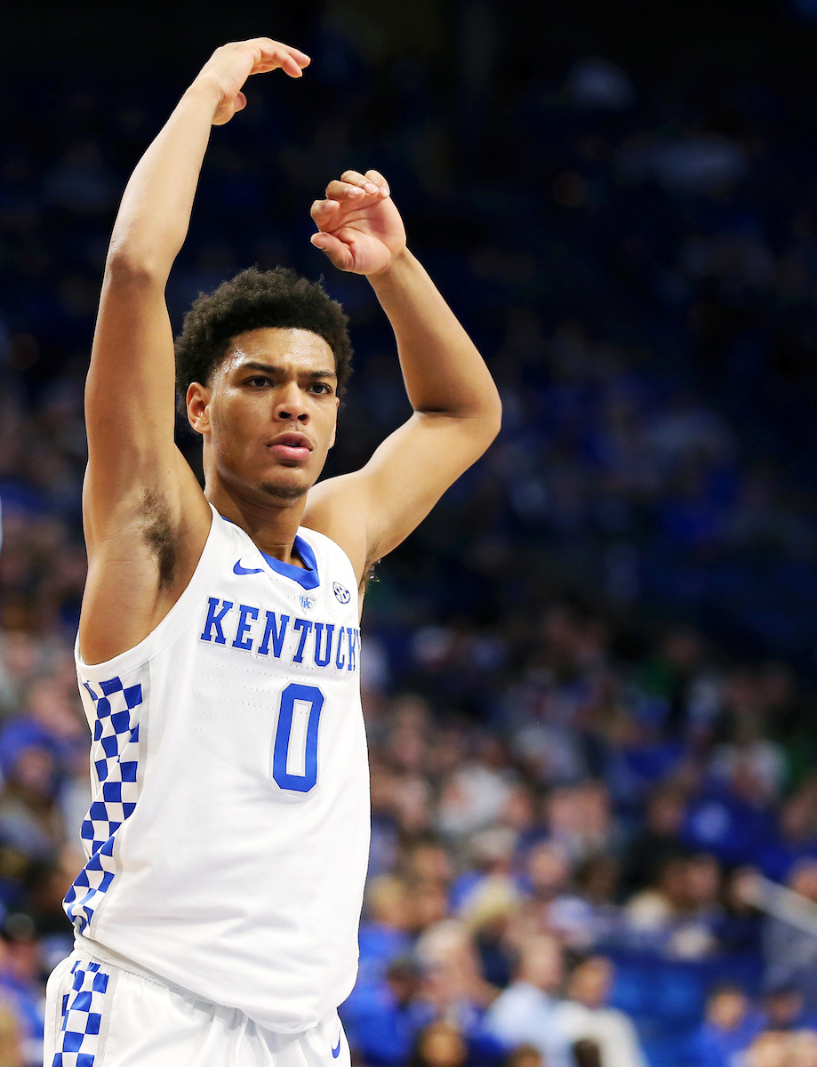 Quade Green

Men's Basketball beats North Dakota 96-58.

Photo by Britney Howard  | UK Athletics