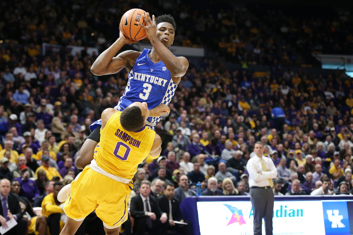 Hamidou Diallo.

The University of Kentucky men's basketball team beat LSU 74-71 at the Pete Maravich Assembly Center in Baton Rouge, La., on Wednesday, January 3, 2018.

Photo by Chet White | UK Athletics
