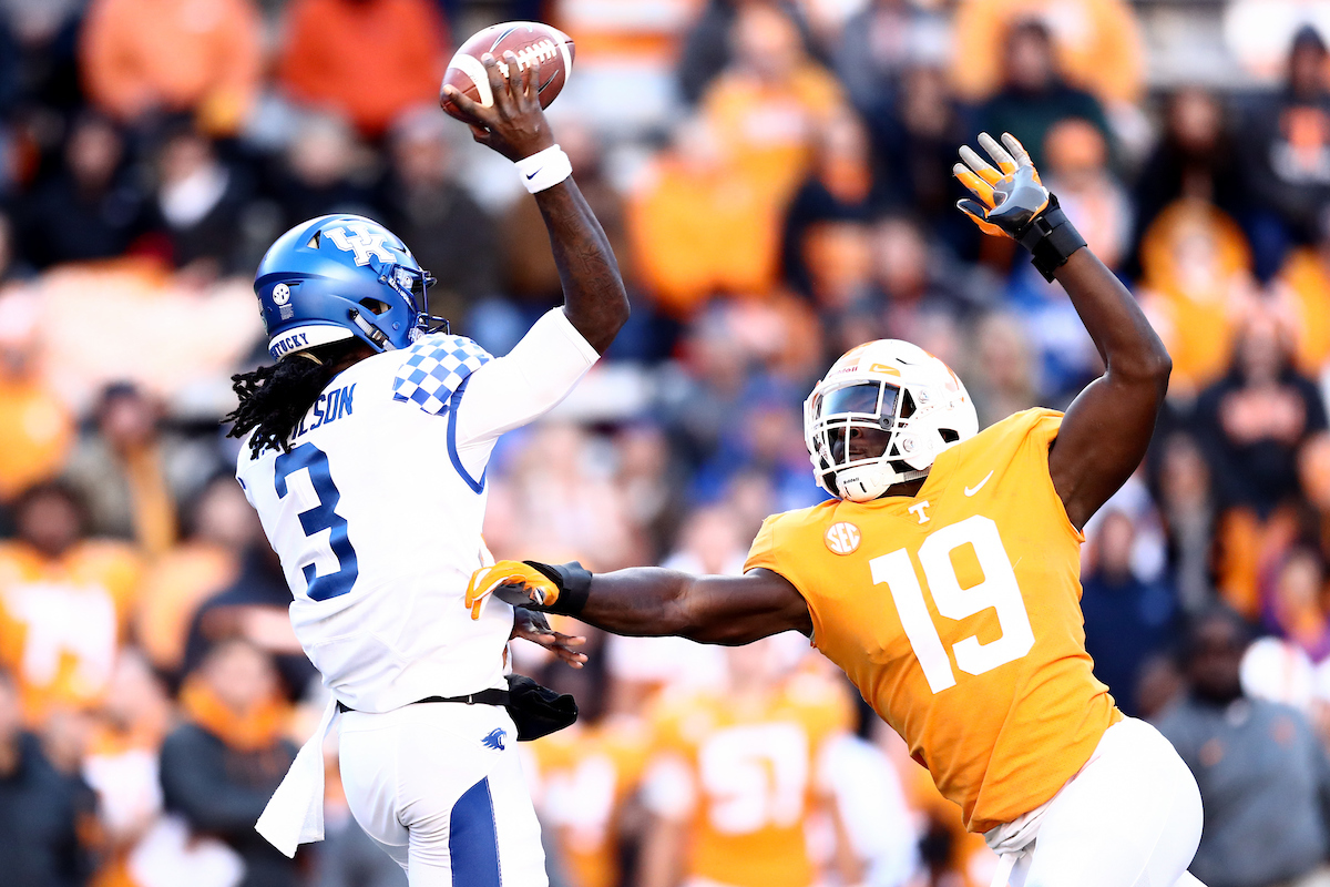 Terry Wilson

Football falls to Tennessee, 24-7.


Photo by Elliott Hess | UK Athletics