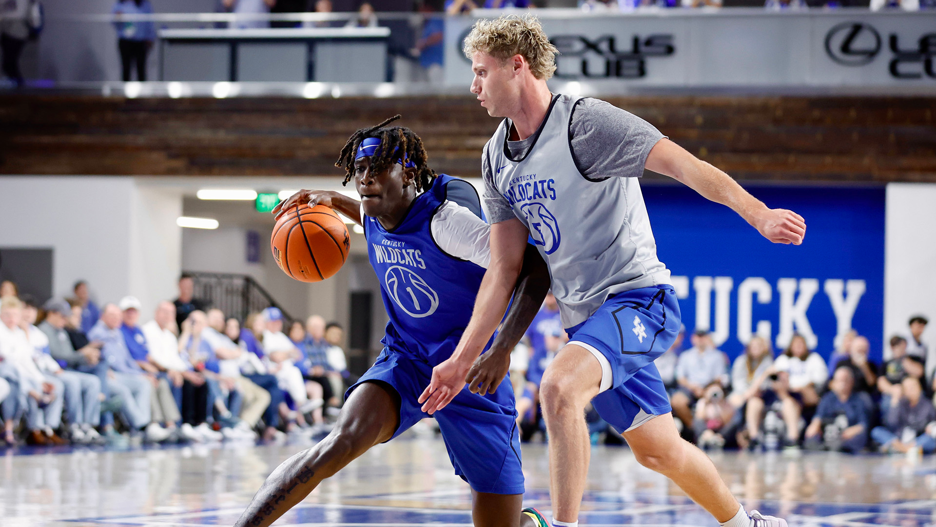 Men's, Women's Basketball Teams Shine at Blue-White