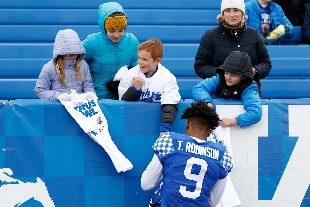 Tayvion Robinson.

The Blue-White Spring Game.

Elliott Hess | UK Athletics