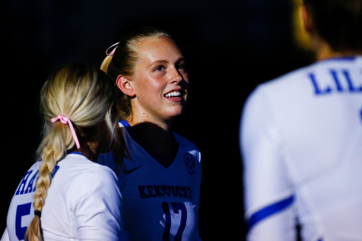 Alli Stumler.

UK Volleyball falls to Georgia 2-3. 

Photo by Isaac Janssen | UK Athletics